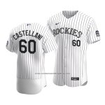 Camiseta Beisbol Hombre Colorado Rockies Ryan Castellani Autentico Primera 2020 Blanco Camiseta Beisbol Hombre Colorado Rockies Ryan Castellani Autentico Primera 2020 Blanco