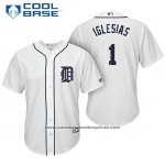 Camiseta Beisbol Hombre Detroit Tigers 2017 Estrellas y Rayas Jose Iglesias Blanco Cool Base Camiseta Beisbol Hombre Detroit Tigers 2017 Estrellas y Rayas Jose Iglesias Blanco Cool Base