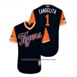 Camiseta Beisbol Hombre Detroit Tigers Jose Iglesias 2018 LLWS Players Weekend Candelita Azul