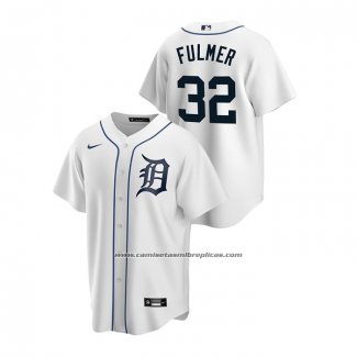 Camiseta Beisbol Hombre Detroit Tigers Michael Fulmer Replica Primera Blanco