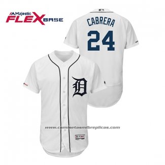 Camiseta Beisbol Hombre Detroit Tigers Miguel Cabrera Flex Base Blanco