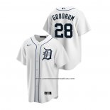 Camiseta Beisbol Hombre Detroit Tigers Niko Goodrum Replica Primera Blanco