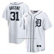 Camiseta Beisbol Hombre Detroit Tigers Riley Greene Replica Blanco