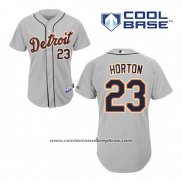 Camiseta Beisbol Hombre Detroit Tigers Willie Horton 23 Gris Cool Base