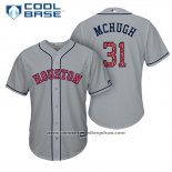 Camiseta Beisbol Hombre Houston Astros 2017 Estrellas y Rayas Collin Mchugh Gris Cool Base