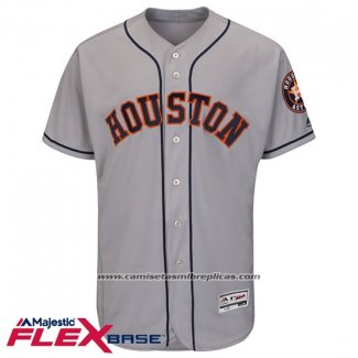 Camiseta Beisbol Hombre Houston Astros Blank Gris Flex Base Autentico Collection