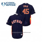 Camiseta Beisbol Hombre Houston Astros Gerrit Cole 2019 Postemporada Cool Base Azul