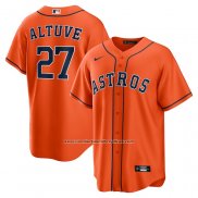 Camiseta Beisbol Hombre Houston Astros Jose Abreu Alterno Replica Naranja