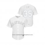 Camiseta Beisbol Hombre Houston Astros Justin Verlander 2019 Players Weekend J V Replica Blanco
