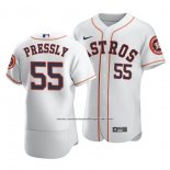 Camiseta Beisbol Hombre Houston Astros Ryan Pressly Autentico Primera Blanco