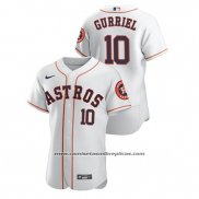Camiseta Beisbol Hombre Houston Astros Yuli Gurriel Autentico Blanco