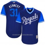 Camiseta Beisbol Hombre Kansas City Royals 2017 Little League World Series Ian Kennedy Azul