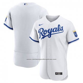 Camiseta Beisbol Hombre Kansas City Royals 2022 Primera Autentico Blanco