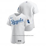 Camiseta Beisbol Hombre Kansas City Royals Autentico Blanco