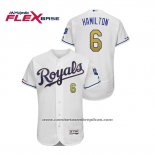 Camiseta Beisbol Hombre Kansas City Royals Billy Hamilton Flex Base Blanco2