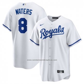 Camiseta Beisbol Hombre Kansas City Royals Drew Waters Primera Replica Blanco