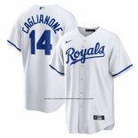 Camiseta Beisbol Hombre Kansas City Royals Jac Caglianone Home Replica Blanco