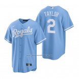 Camiseta Beisbol Hombre Kansas City Royals Michael A. Taylor Replica Alterno Azul