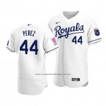 Camiseta Beisbol Hombre Kansas City Royals Salvador Perez Primera Run Derby 2021 All Star Blanco