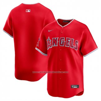 Camiseta Beisbol Hombre Los Angeles Angels Alterno Limited Rojo1
