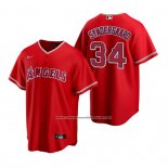 Camiseta Beisbol Hombre Los Angeles Angels Noah Syndergaard Replica Alterno Rojo