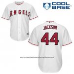 Camiseta Beisbol Hombre Los Angeles Angels Reggie Jackson 44 Blanco Primera Cool Base