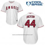 Camiseta Beisbol Hombre Los Angeles Angels Reggie Jackson 44 Blanco Primera Cool Base