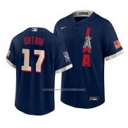 Camiseta Beisbol Hombre Los Angeles Angels Shohei Ohtani 2021 All Star Replica Azul