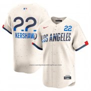Camiseta Beisbol Hombre Los Angeles Dodgers Clayton Kershaw 2025 City Connect Limited Crema