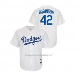 Camiseta Beisbol Hombre Los Angeles Dodgers Jackie Robinson Cooperstown Collection Replica Primera Blanco