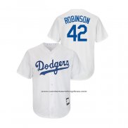 Camiseta Beisbol Hombre Los Angeles Dodgers Jackie Robinson Cooperstown Collection Replica Primera Blanco
