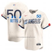 Camiseta Beisbol Hombre Los Angeles Dodgers Mookie Betts 2024 City Connect Limited Crema