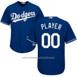 Camiseta Beisbol Hombre Los Angeles Dodgers Personalizada Azul