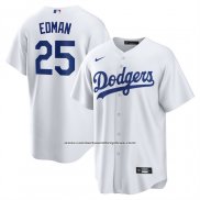 Camiseta Beisbol Hombre Los Angeles Dodgers Tommy Edman Primera Replica Blanco