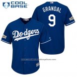 Camiseta Beisbol Hombre Los Angeles Dodgers Yasmani Grandal Cool Base Azul