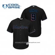 Camiseta Beisbol Hombre Miami Marlins Lewis Brinson Cool Base Alterno 2019 Negro