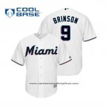 Camiseta Beisbol Hombre Miami Marlins Lewis Brinson Cool Base Primera 2019 Blanco