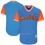 Camiseta Beisbol Hombre Miami Marlins Players Weekend 2017 Personalizada Azul 0098-th231umb.jpg