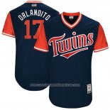 Camiseta Beisbol Hombre Minnesota Twins 2017 Little League World Series Jose Berrios Azul