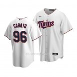 Camiseta Beisbol Hombre Minnesota Twins Aaron Sabato Replica Primera Blanco