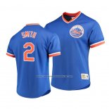 Camiseta Beisbol Hombre New York Mets Dominic Smith Cooperstown Collection Azul