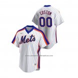 Camiseta Beisbol Hombre New York Mets Personalizada Cooperstown Collection Primera Blanco