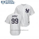 Camiseta Beisbol Hombre New York Yankees Aaron Judge 2018 Stars & Stripes Cool Base Blanco