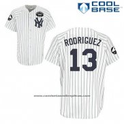 Camiseta Beisbol Hombre New York Yankees Alex Rodriguez 13 Blanco Gms The Boss Cool Base