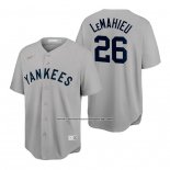 Camiseta Beisbol Hombre New York Yankees D.j. Lemahieu Cooperstown Collection Gris