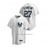 Camiseta Beisbol Hombre New York Yankees Giancarlo Stanton Replica Primera Blanco