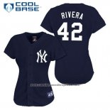 Camiseta Beisbol Hombre New York Yankees Mariano Rivera 42 Azul Cool Base