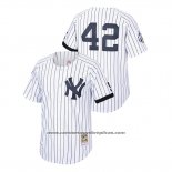 Camiseta Beisbol Hombre New York Yankees Mariano Rivera Cooperstown Collection 1999 Primera Blanco