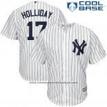 Camiseta Beisbol Hombre New York Yankees Matt Holliday Blanco Azul Cool Base