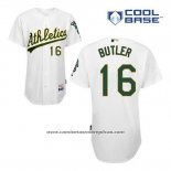 Camiseta Beisbol Hombre Oakland Athletics Billy Butler 16 Blanco Primera Cool Base
